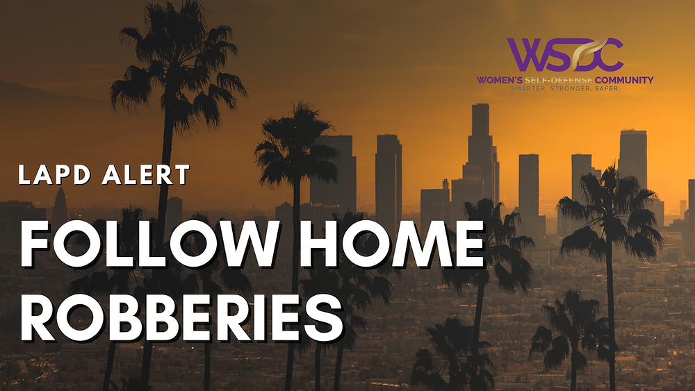 L.A. skyline at sunset