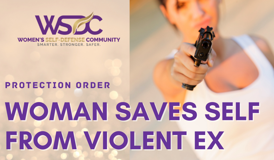 woman pointing handgun