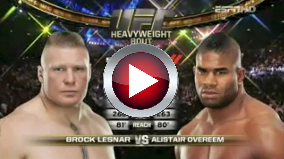 Brock Lesnar vs Alistair Overeem