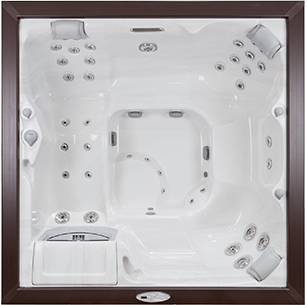 white and brown Victoria Sundance Spa hot tub