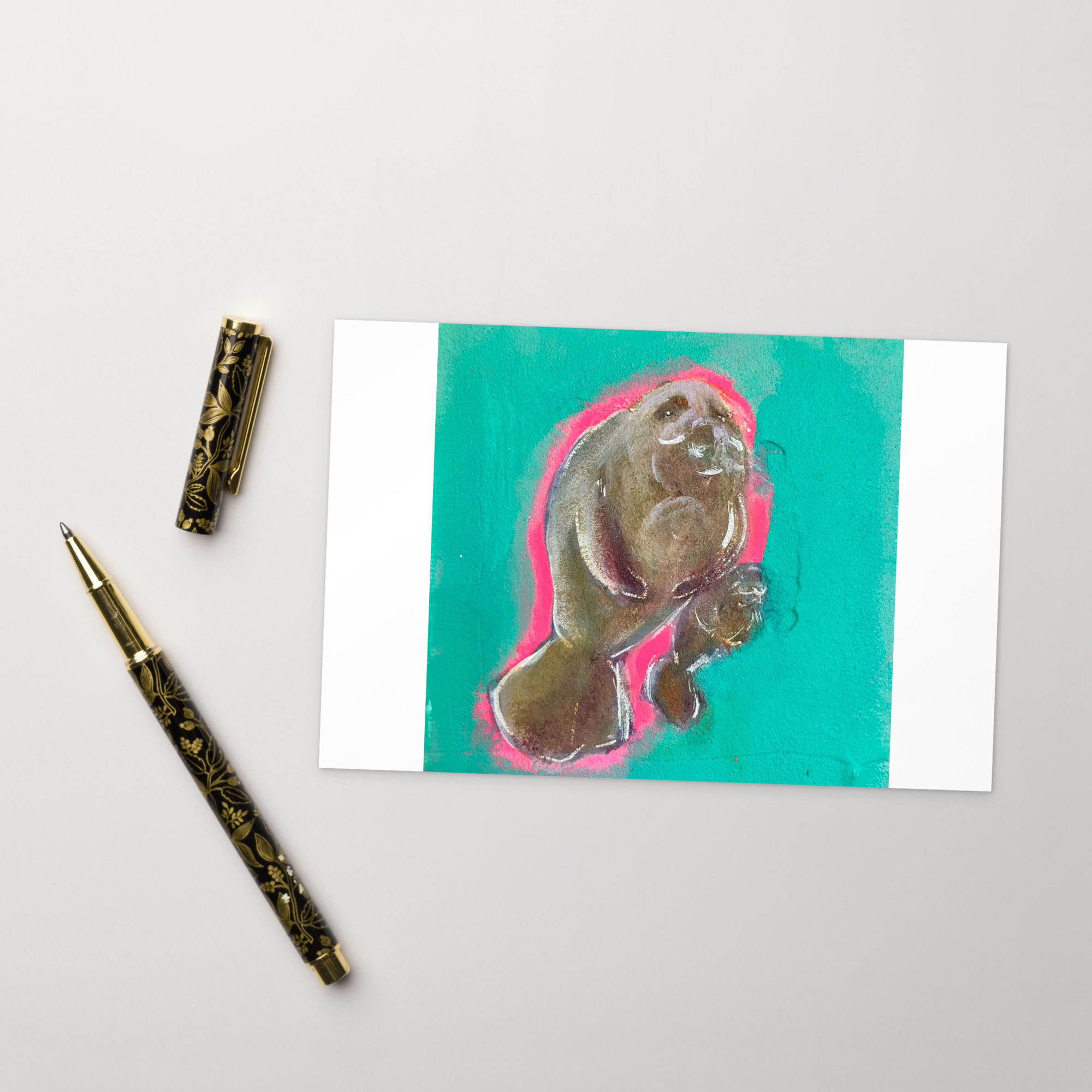 Manatee Postcard Print