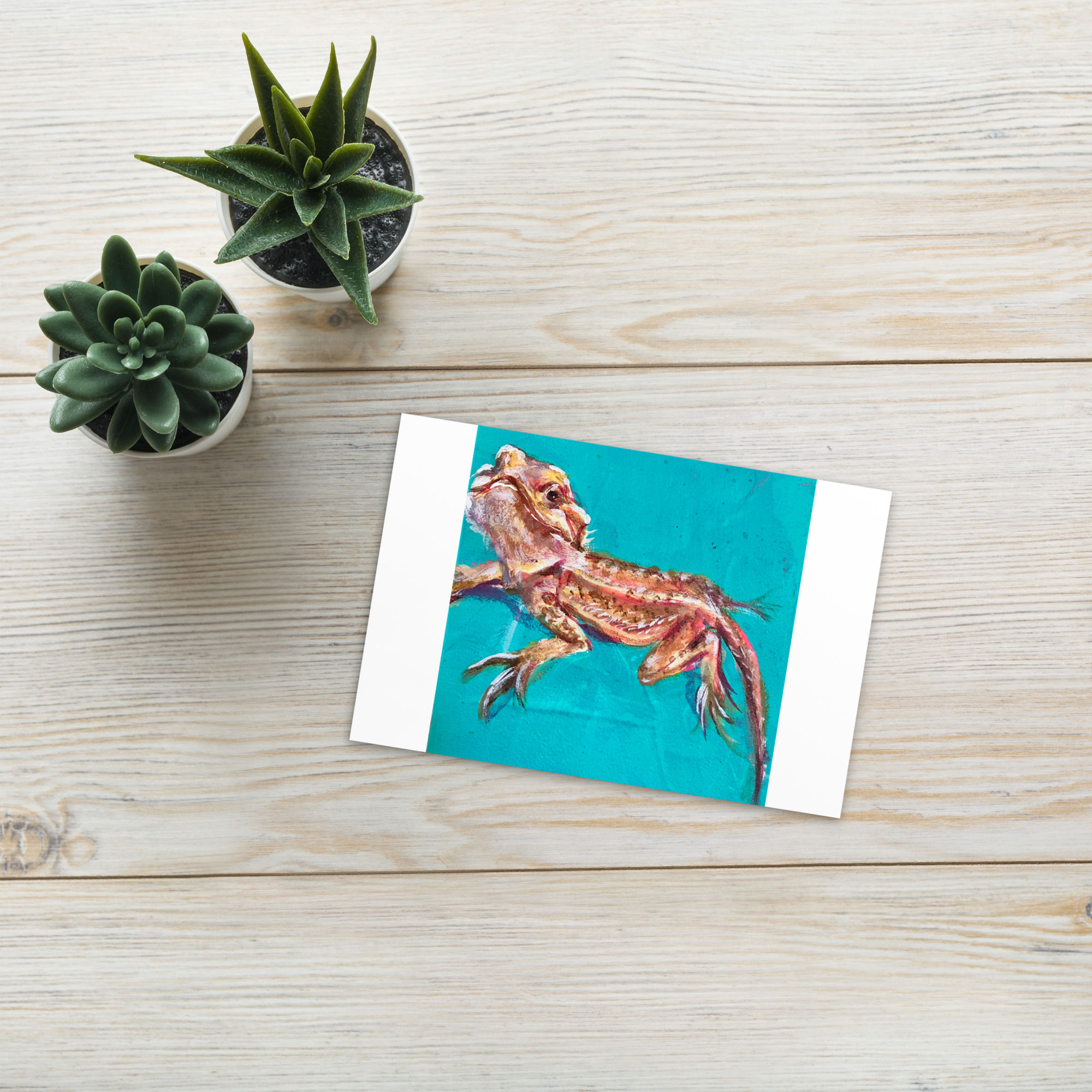 Bearded Dragon Postcard Print 