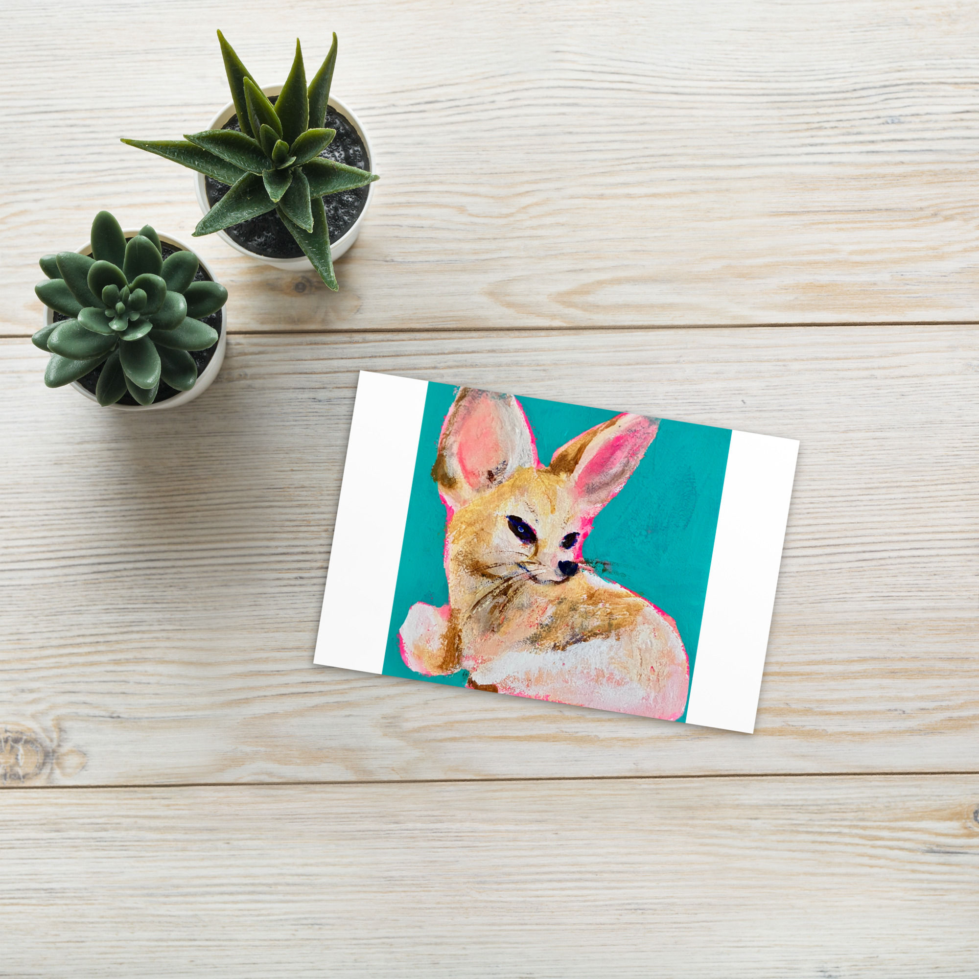 Arctic Fox Postcard Print