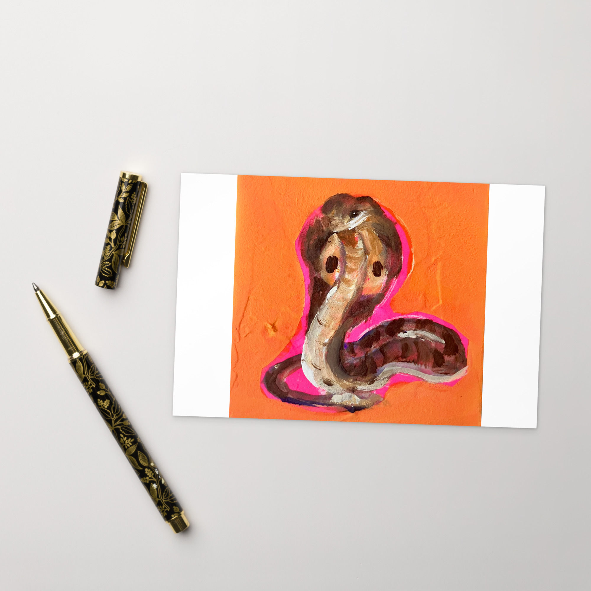 Rattle Snake Postcard Print