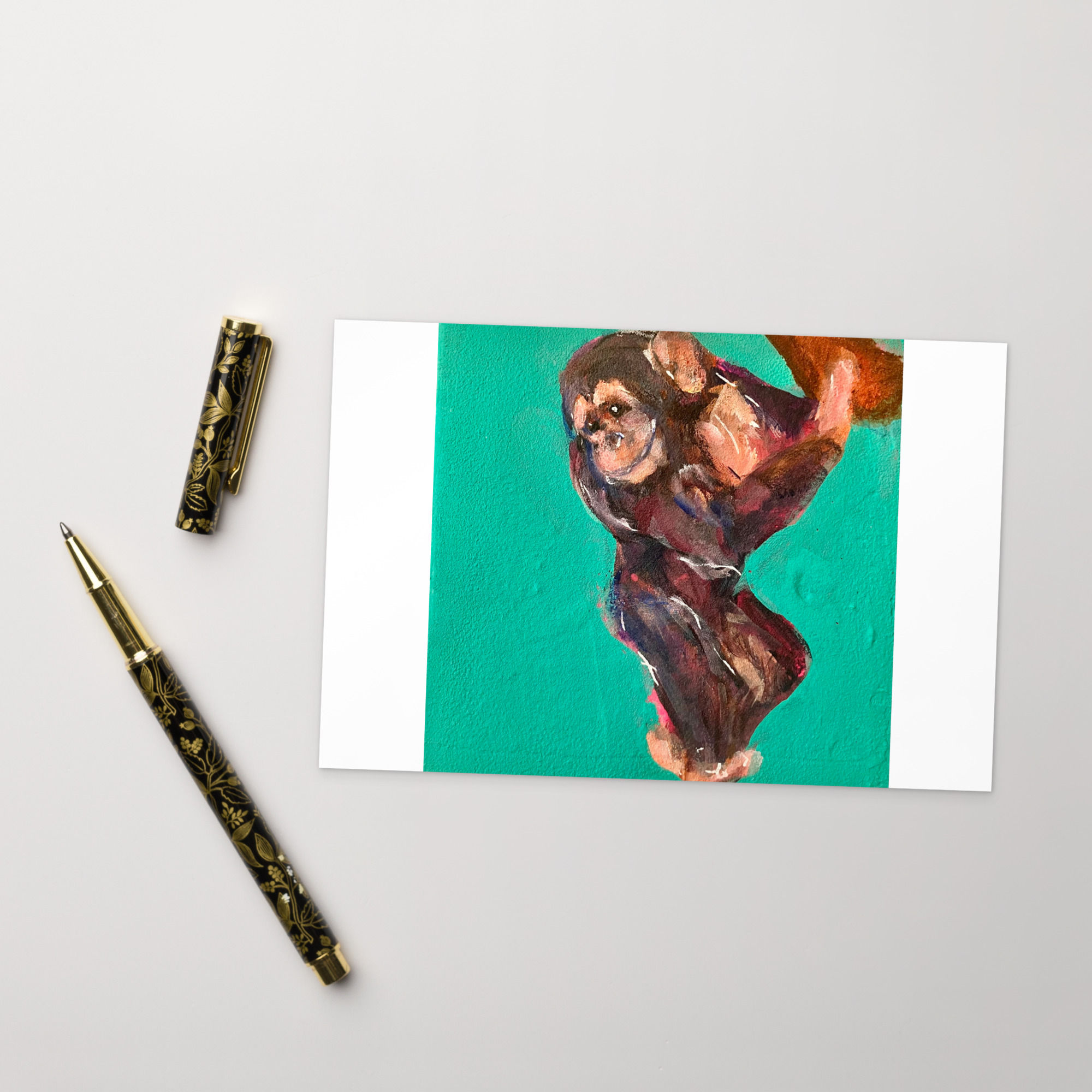 Chimpanzee Postcard Print