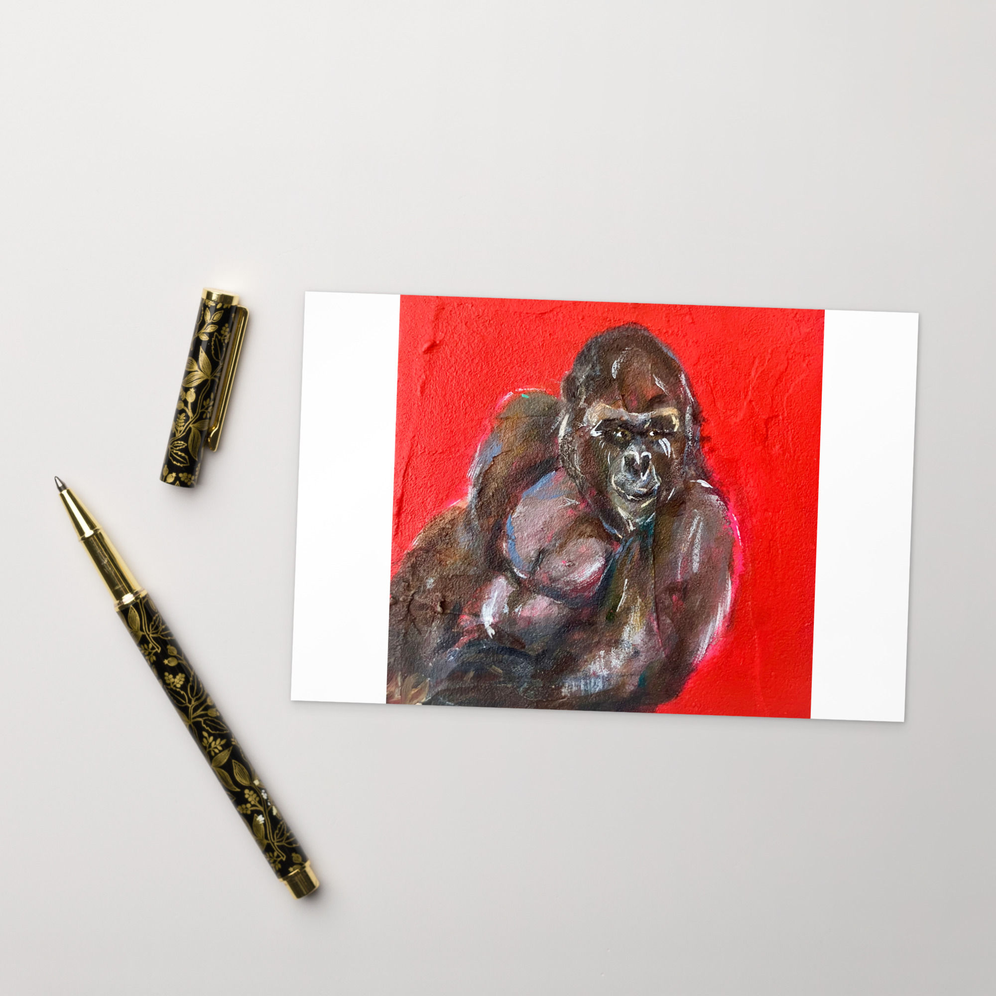Gorilla Postcard Print
