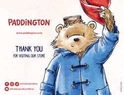Paddington Thank You card copy