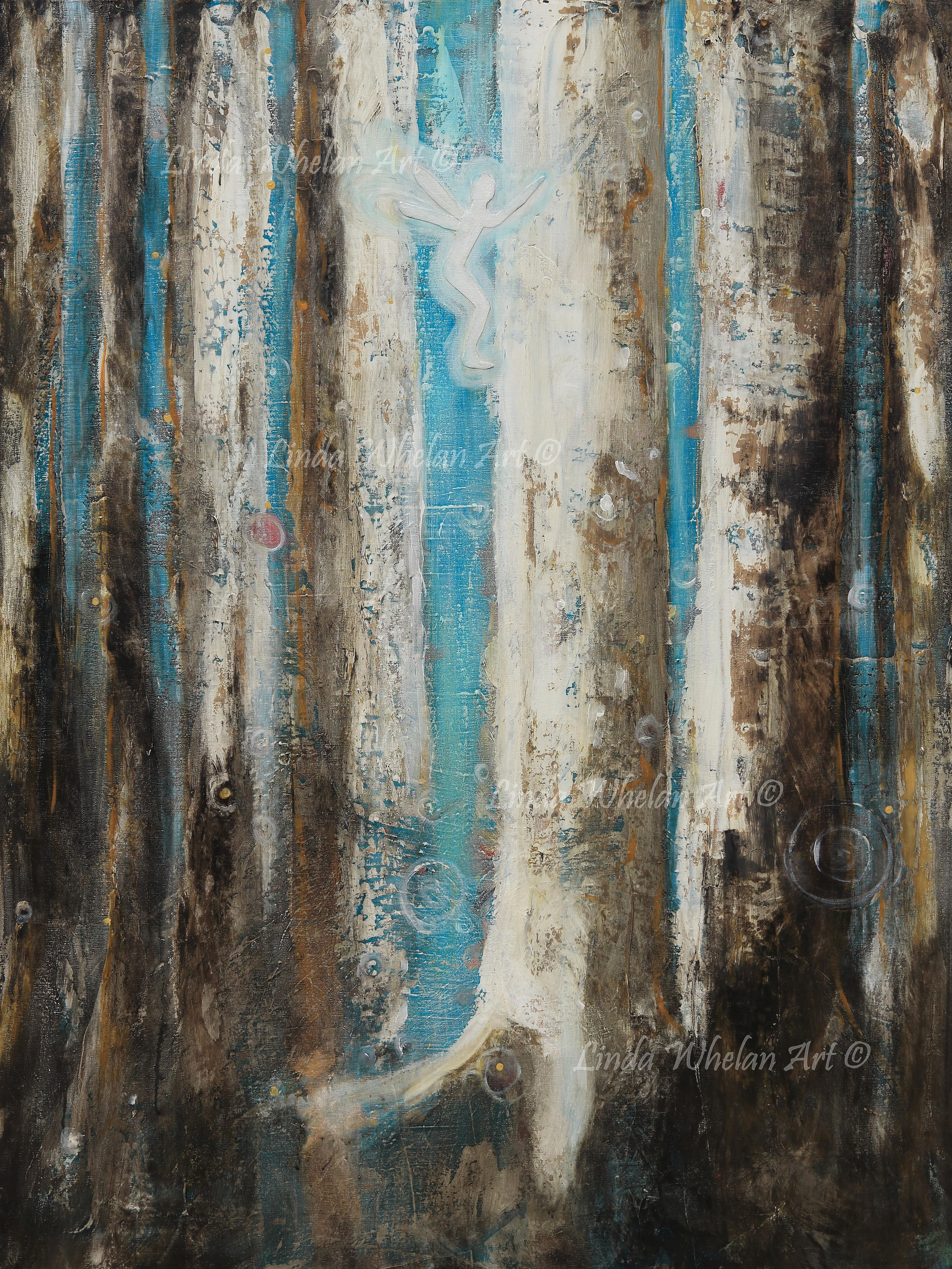 blue fairy painting by Linda Whelan