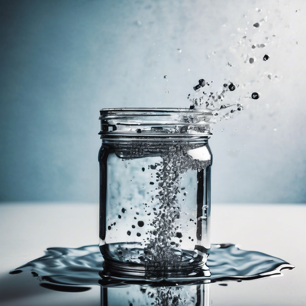 metal dispersed in water in a jar.jpg