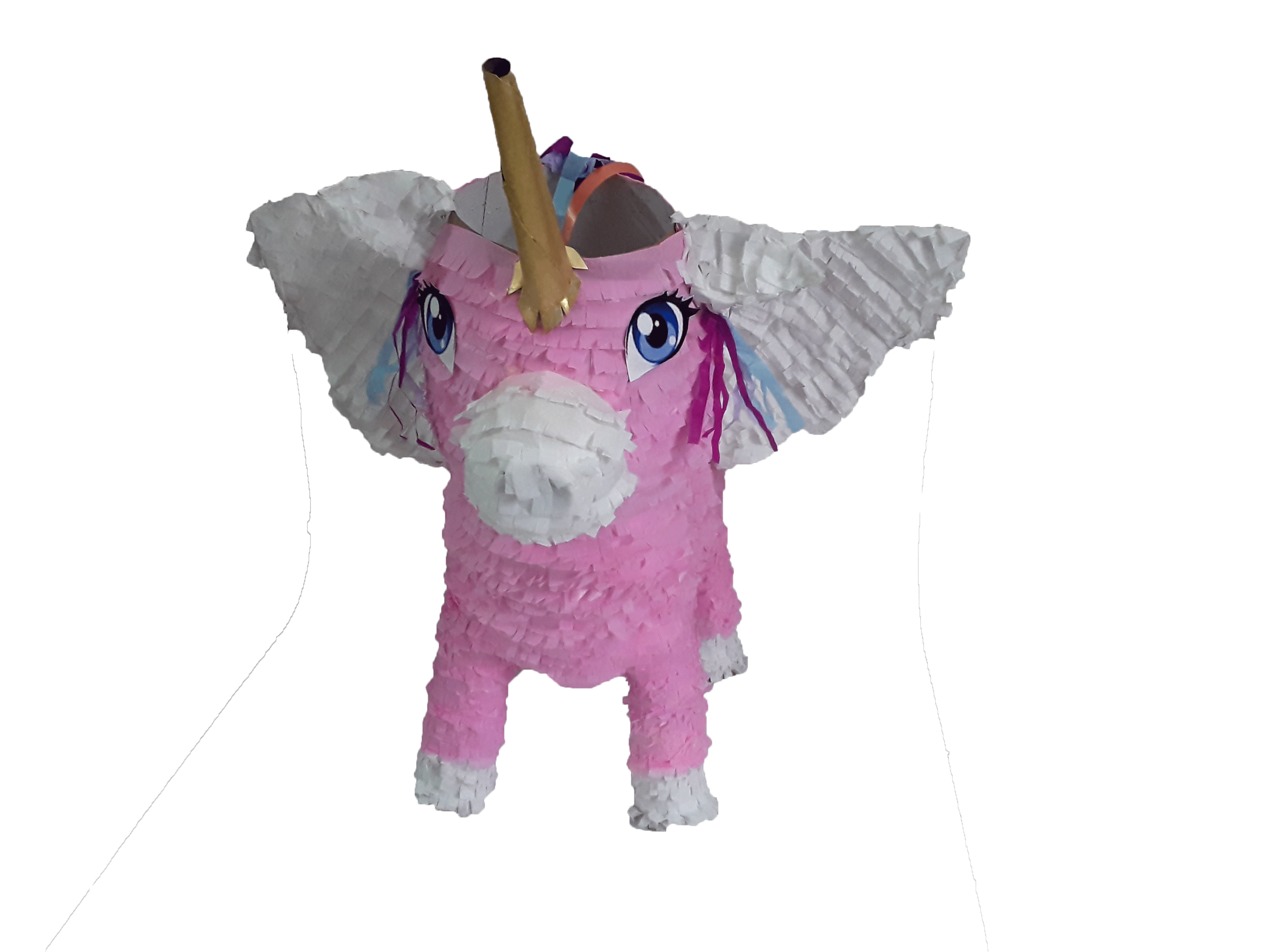 Piñata Unicornio Rosado con alas