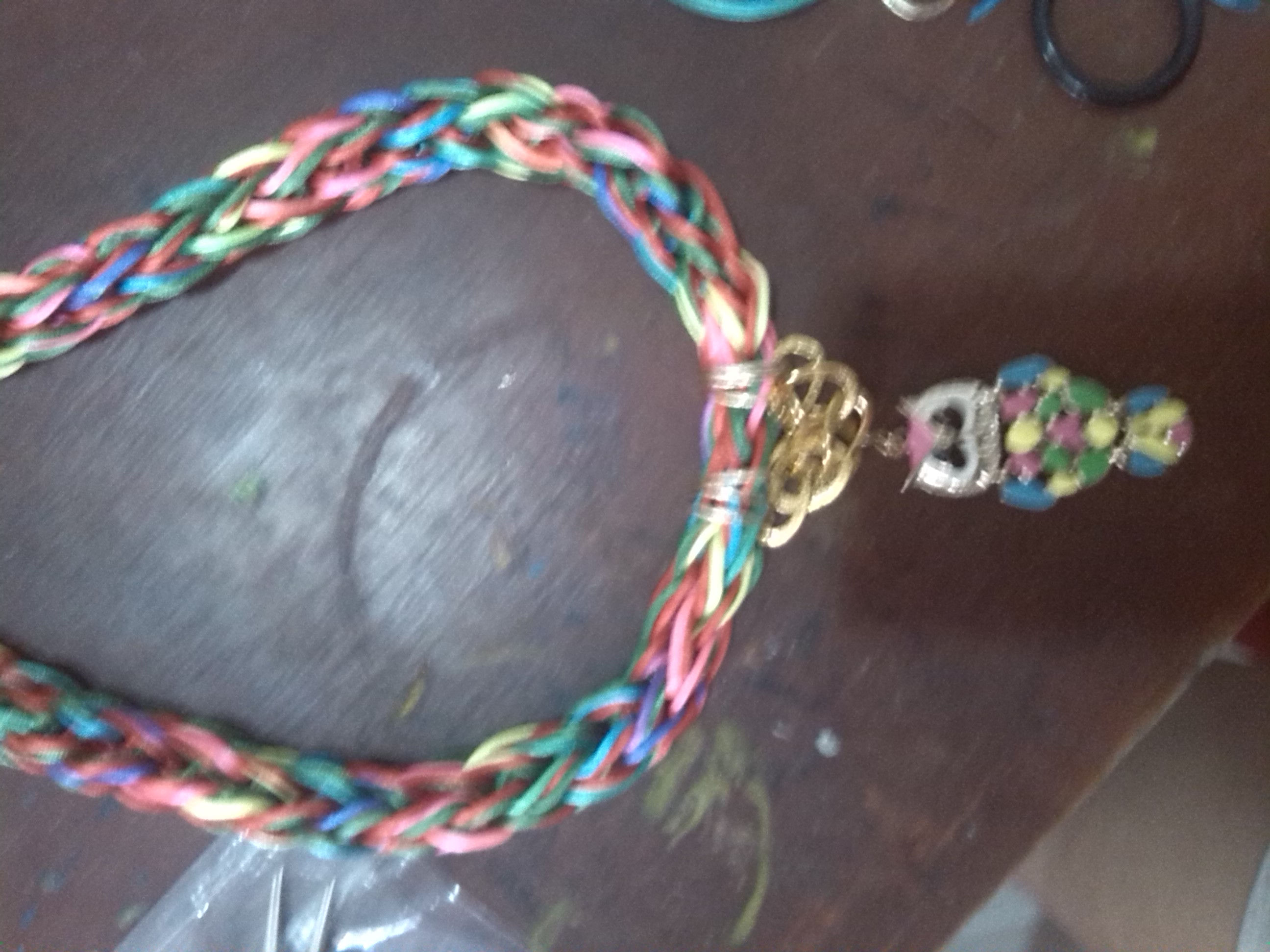 Collar eslabón multicolor