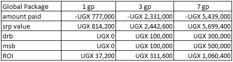 Return of Investment computation
