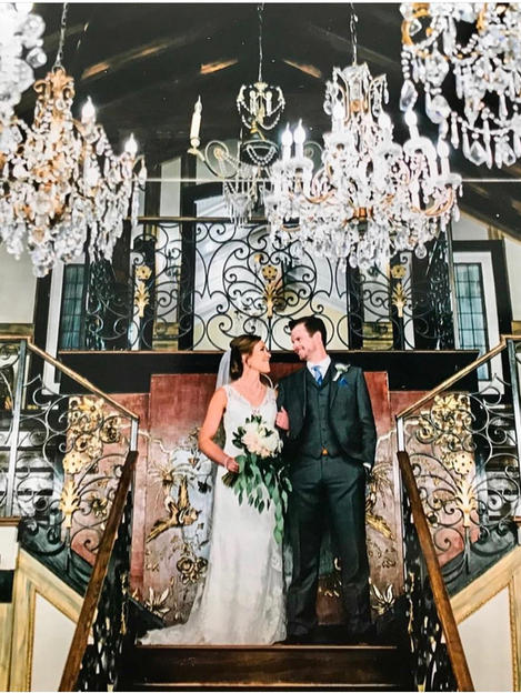 Morgan's wedding in Maggie Sottero Gown