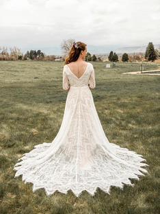 Shelby's wedding in Allure Bridal Gown