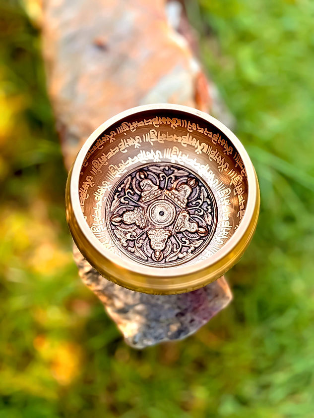 Tibetisache Klangschale "5 Buddhas" | Feng Dzi