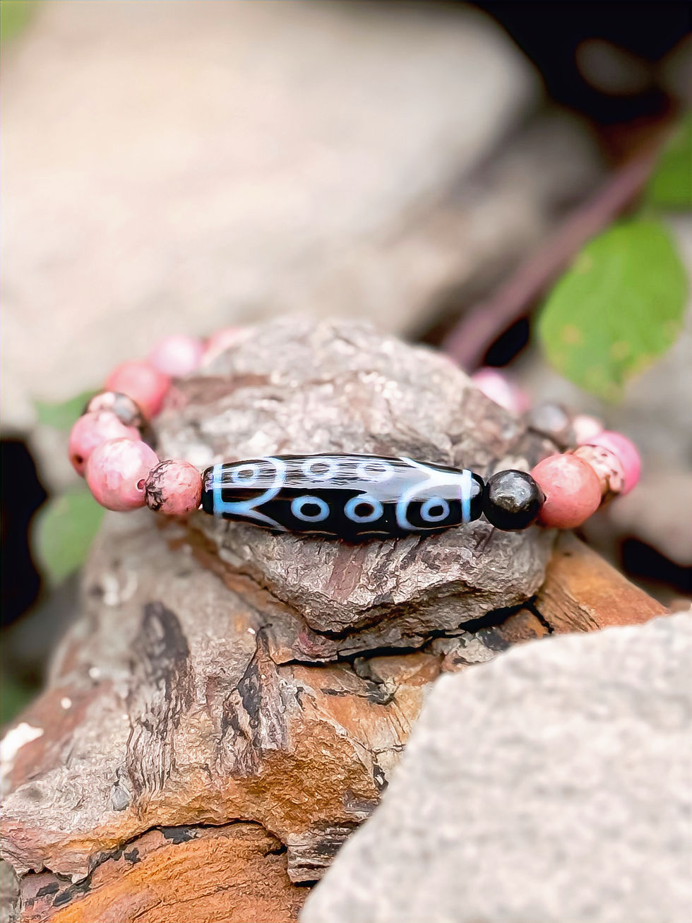 Dzi Stein "18-Augen"