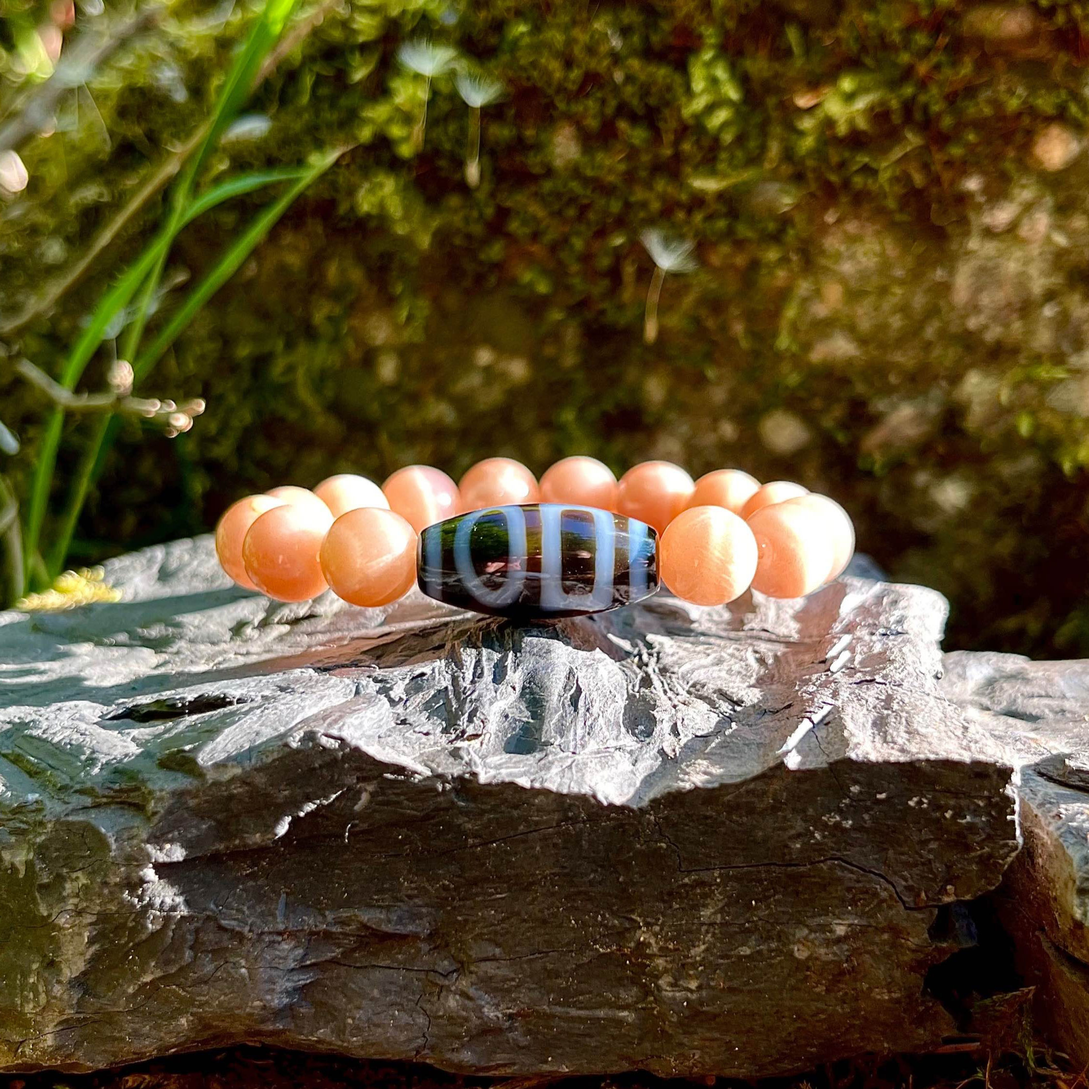 Dzi Stein "Himmel und Erde"