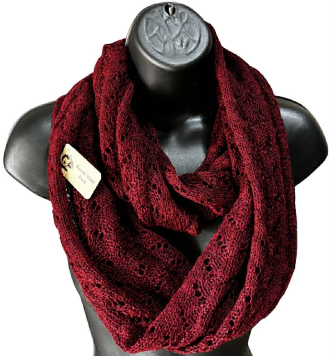 Alpaca Lace Infinity Scarf