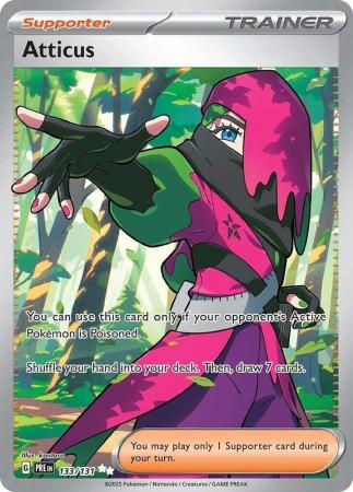 Atticus - 133/131 - Full Art Secret Rare Scarlet &amp; Violet: Prismati