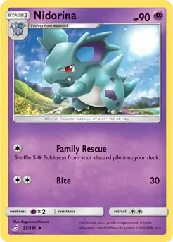 nidorina 43/114 - Sun & Moon : Steam siege