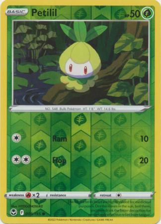 Petilil - 009/195 - Common Reverse Holo Sword & Shield: Silver Tempest Reverse H