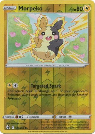 Morpeko - 109/264 - Common Reverse Holo Sword & Shield: Fusion Strike Reverse Ho