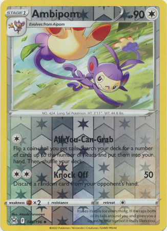 Ambipom - 145/196 - Uncommon Reverse Holo Sword & Shield: Lost Origin Reverse Ho