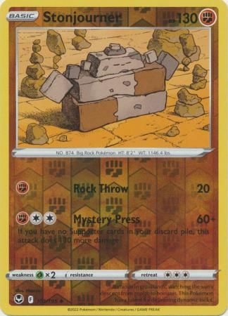 Stonjourner - 101/195 - Uncommon Reverse Holo Sword & Shield: Silver Tempest Rev