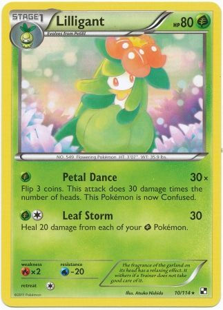 lilligant 10/114 - black & white : base set