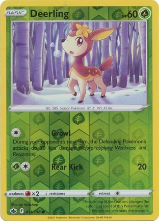 Deerling - 011/198 - Common Reverse Holo Sword & Shield: Chilling Reign Reverse