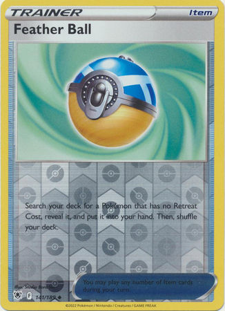 Feather Ball - 141/189 - Uncommon Reverse Holo Sword & Shield: Astral Radiance R