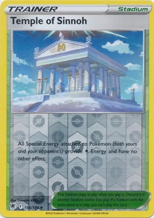 Temple of Sinnoh - 155/189 - Uncommon Reverse Holo Sword & Shield: Astral Radian