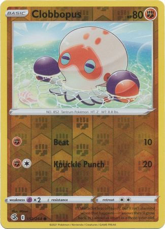 Clobbopus - 152/264 - Common Reverse Holo Sword & Shield: Fusion Strike Reverse