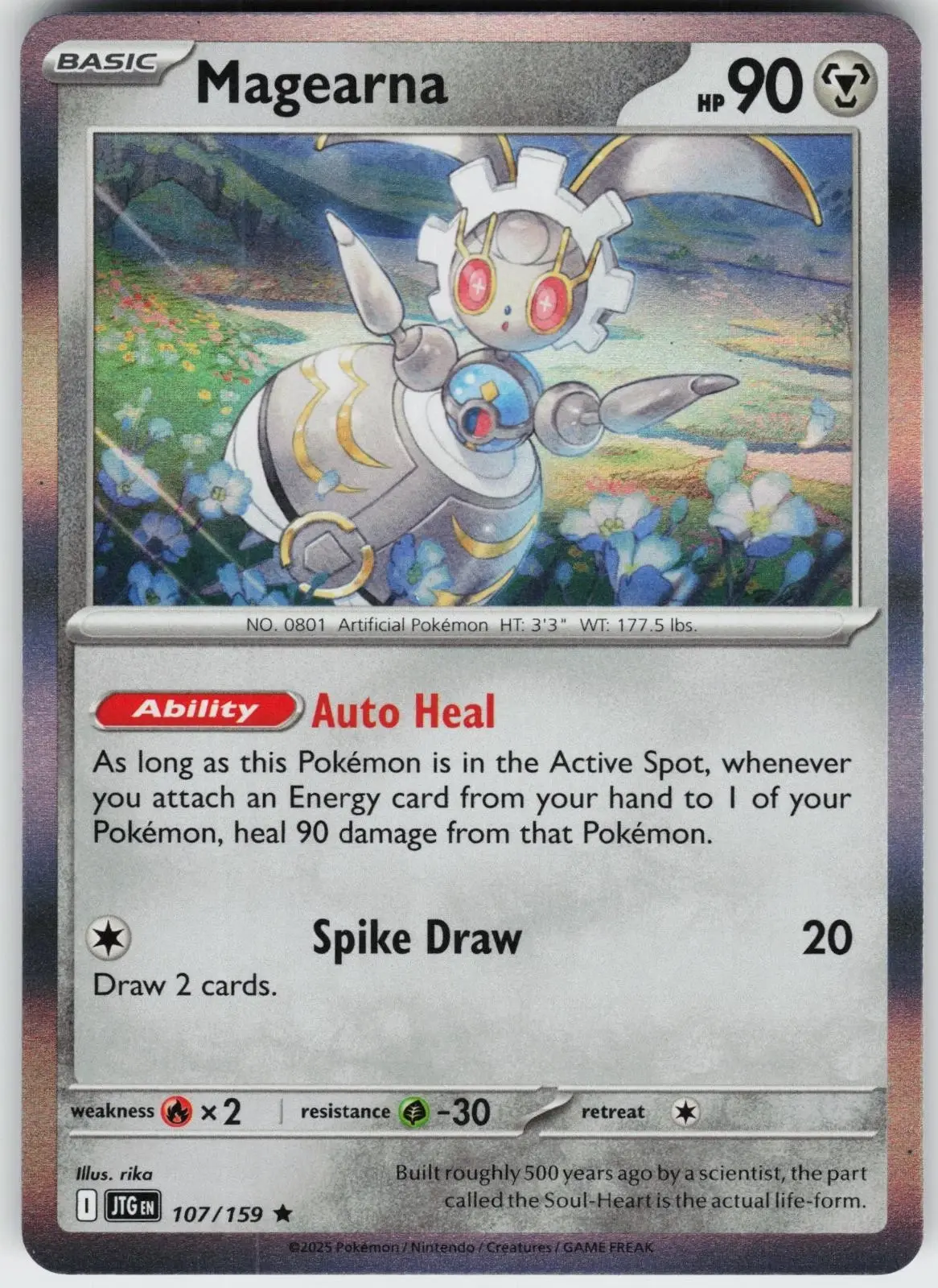 Magearna - 107/159 - Holo Rare Scarlet & Violet: Journey Together Revers