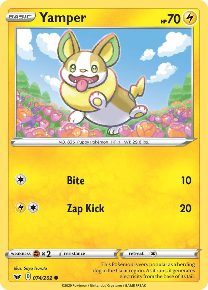 Yamper 074/202 - SWSH01: Sword & Shield Base Set (SWSH01)