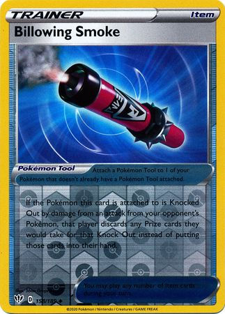 Billowing Smoke - 158/189 - Uncommon Reverse Holo Sword & Shield: Darkness Ablaz