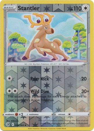 Stantler - 208/264 - Uncommon Reverse Holo Sword & Shield: Fusion Strike Reverse