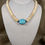 Thumbnail: Turquoise Stone & Heishi Bead Necklace 19"