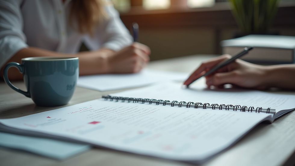 Close-up view of a study desk with CFA exam materials