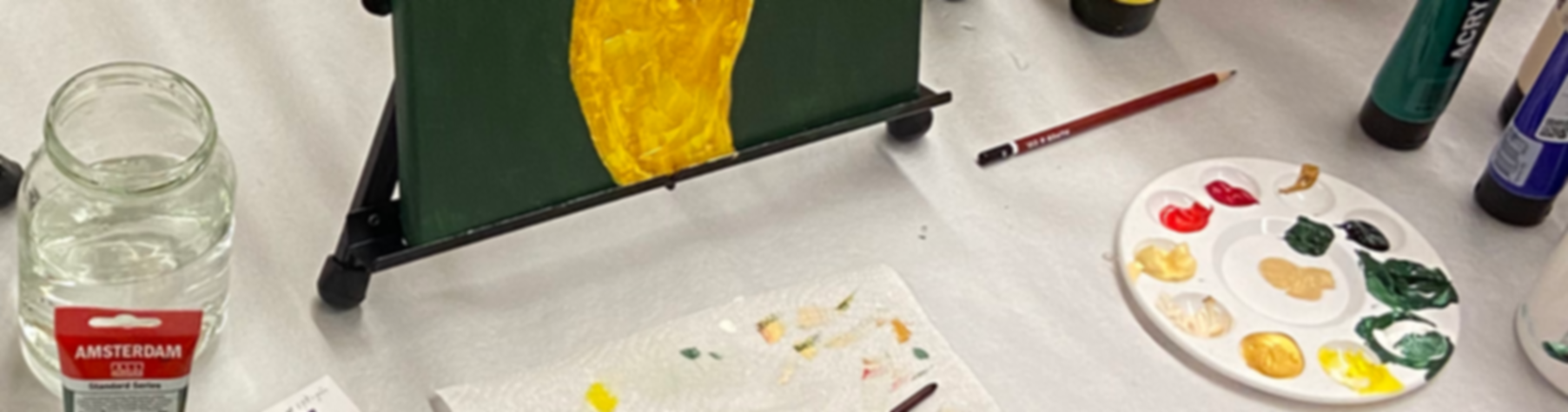 Kunstwerk mit Farbpalette