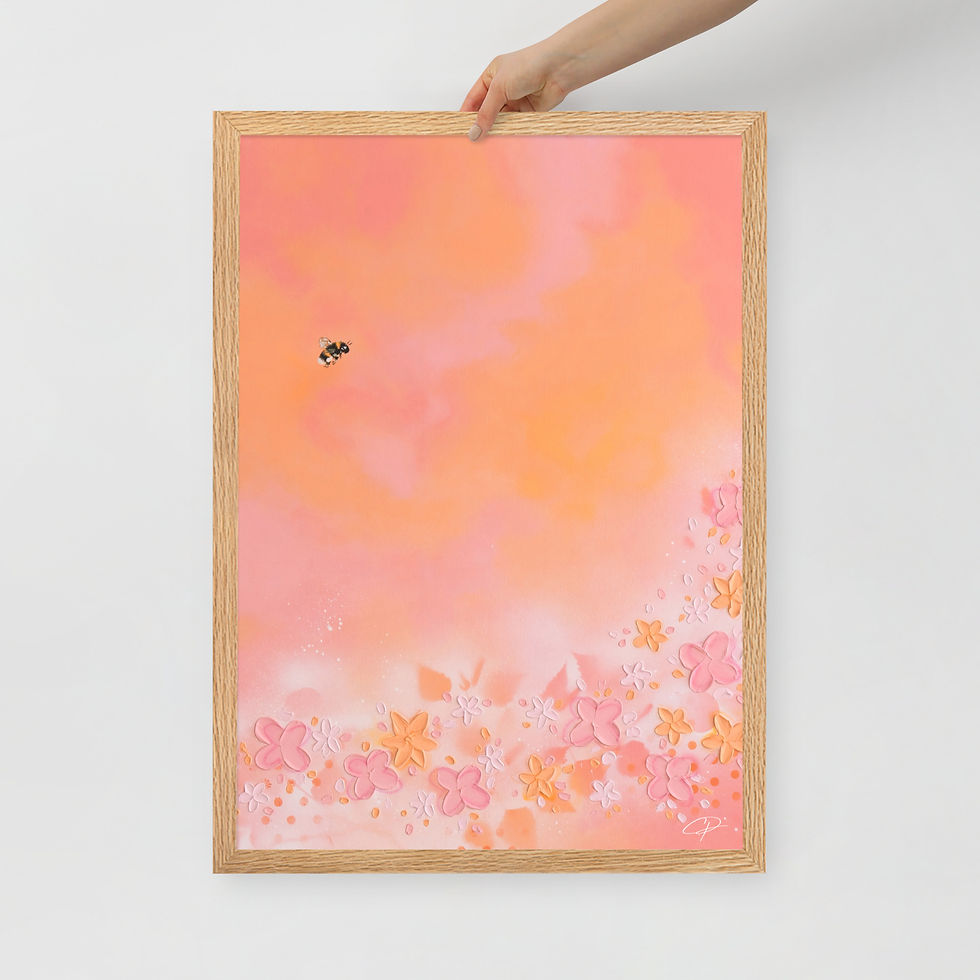 Miniaturbild: Gerahmtes Poster mit mattem Papier