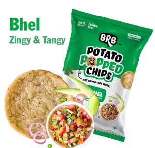 BRB Potato Popped Chips - Bhel Flavour