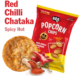 BRB Popcorn Chips - Red Chilli Chataka Flavour