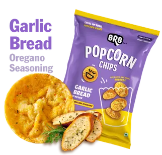 BRB Popcorn Chips - Garlic Bread Flavour