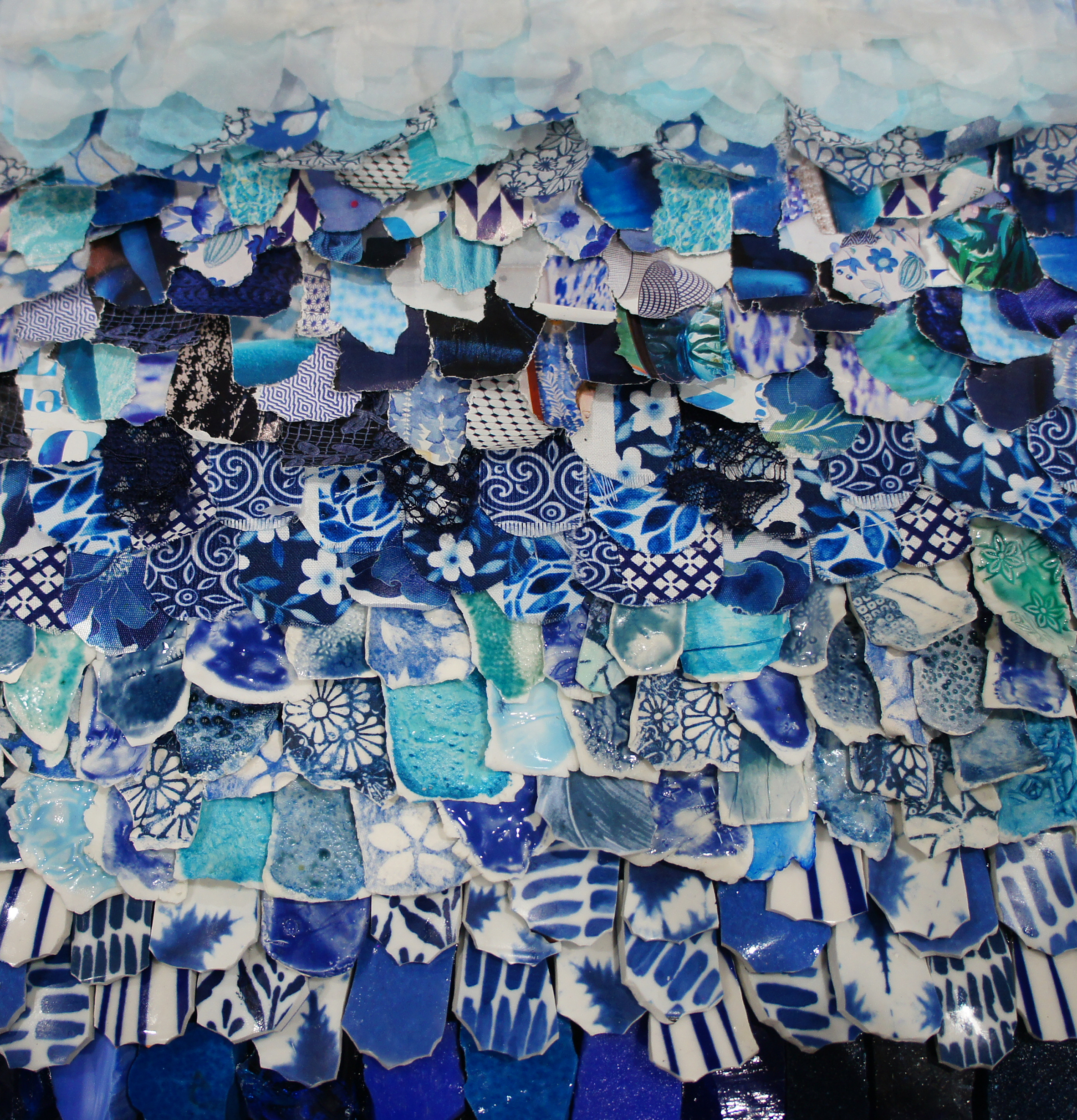 Blue and White