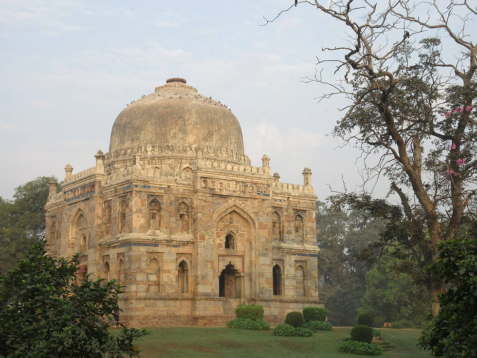 Peaceful mornings at Lodhi Garden in Delhi, India