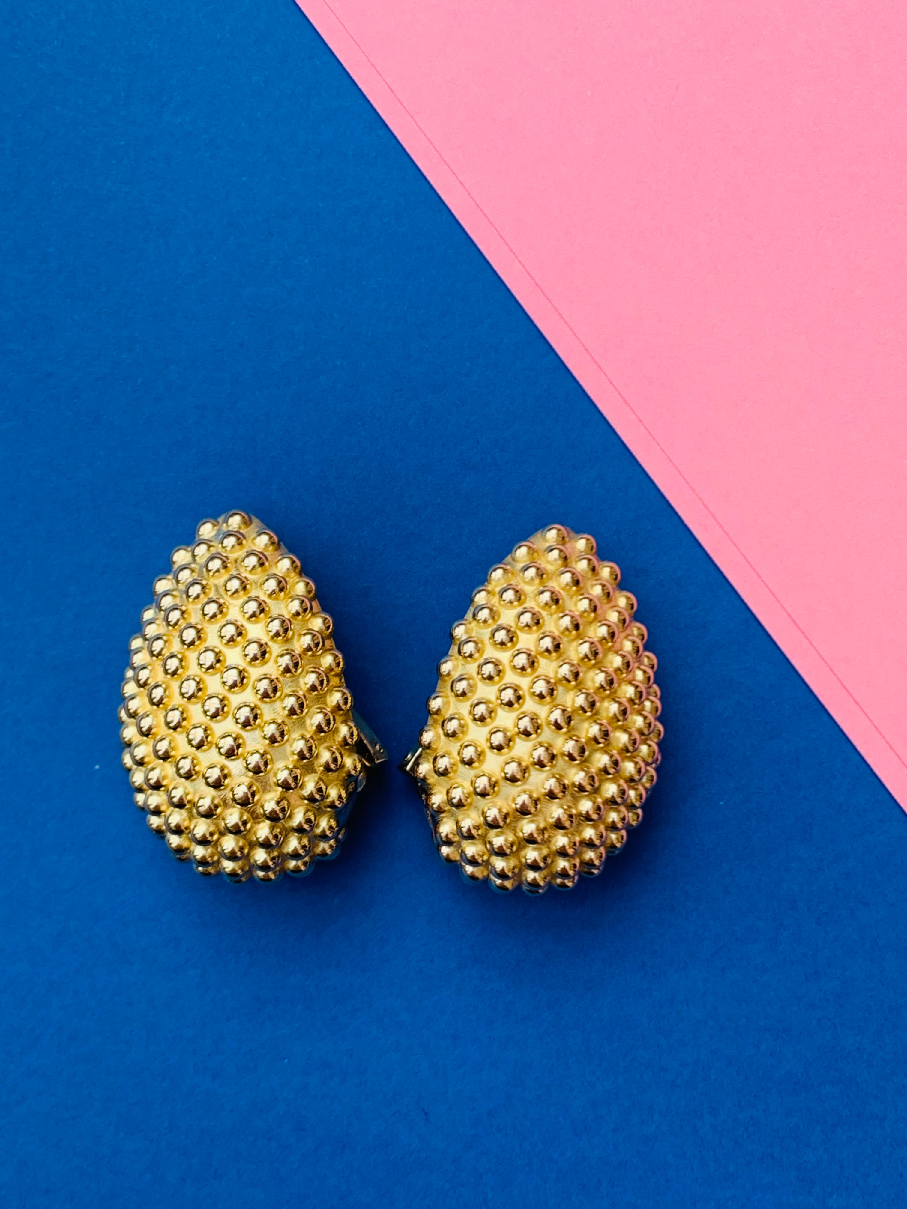 YELLOW GOLD EARCLIPS