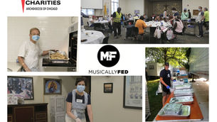 Today was our first day of providing leftover backstage catering from Lollapalooza!!