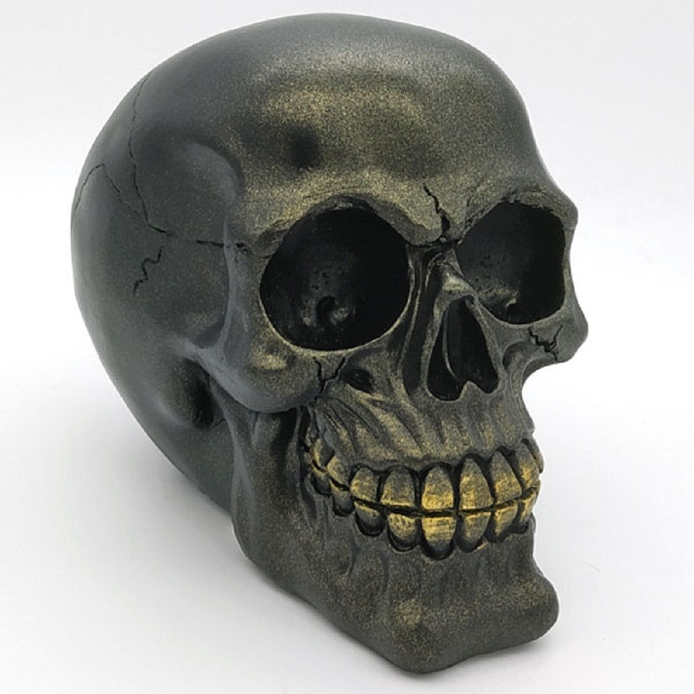Calavera negra Santa Muerte.
