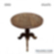 Mesa de Canto Redonda Madeira Maciça Rustica 45x47h COD:6994
